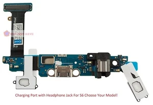 Lade USB Port Kopfhörer Buchse Mikrofon Flex Ersatzteil für Samsung Galaxy S6 - Bild 1 von 28