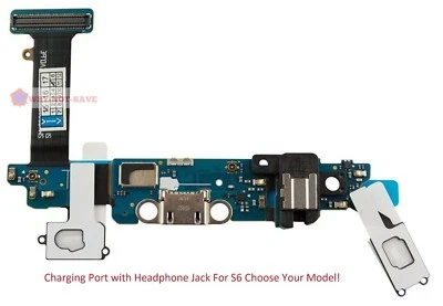 Puerto USB de carga conector para auriculares micrófono flexible pieza de repuesto para Samsung Galaxy S6 Foto 1 de 4