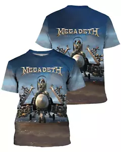 Megadeth Band Album Cover 3D T Shirt All Size Double Sided MR619 - Picture 1 of 3