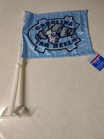Officially Licensed NCAA North Carolina Tarheels Team Logo Blue Car Window Flag Cover