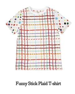 Kid Made Modern Fuzzy Stick Plaid Tee - Picture 1 of 1
