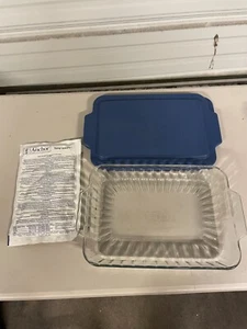 Casseruola da Forno Anchor Hocking Piatto in Vetro con Coperchio e Riscaldatore Confezione 3 QT - Foto 1 di 7