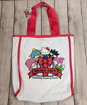 SANRIO Celebrating 50 Years Of Sanrio Tote Bag Small Gift Graphic NEW - Image 1 of 4