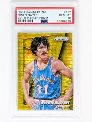 2014-15 Panini Prizm Gold Pulsar Prizm #152 Swen Nater /10 PSA 10 Clippers - Image 1 of 2