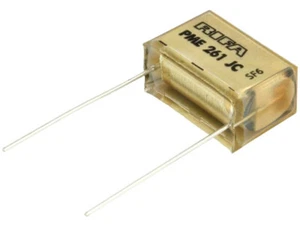 Condensador PME261JC6100KR30: papel; 100nF; 500VAC; paso: 20,3 mm; ± 10 %; THT; 1kVDC - Imagen 1 de 1