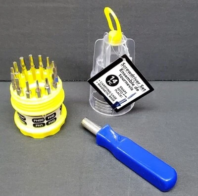 14pc Multiuse Mini Screwdriver Precision Torx Bit Tool Kit Set for Cell PDA MP3  - Image 1 of 4