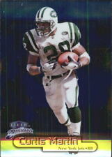 1998 Fleer Brilliants Blue New York Jets Football Card #80 Curtis Martin