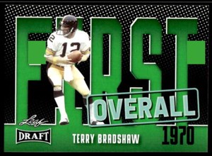 2023 Leaf Draft Green  2 Terry Bradshaw  First Overall