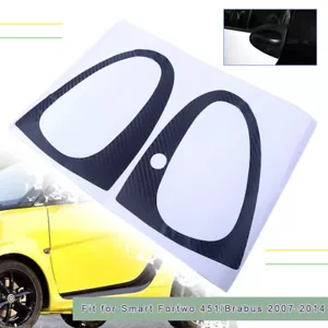 2x Carbon Fiber Car Door Handle Sticker Cover For Smart Fortwo Brabus 2007-2014 - Bild 1 von 4