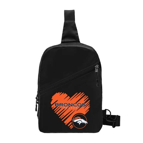 Love Style Denver Broncos Black Chest Package Folding Cross-body Chest Bag Cover