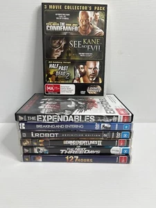 Paquete Lote a granel de 7 películas en DVD acción thriller drama géneros mixtos R4 PAL - Imagen 1 de 5