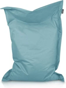 Sitzsack Sitzsack Rechteck mit rand Sitzkissen Bean Bag  Hellblau 100x70cm - Bild 1 von 3