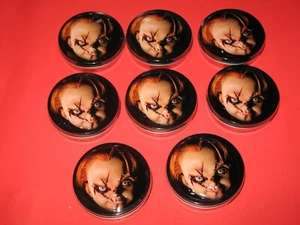 Curse Of Chucky 8 Tins Sour Cherry Candy Knives Tin Case Sealed NEW! - Bild 1 von 3