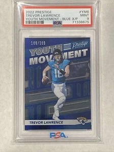2022 Prestige Trevor Lawrence Youth Movement Blue #/299 Card Psa 9 Pop 2!!! - Picture 1 of 2