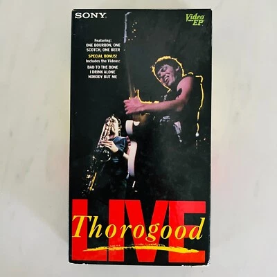 Vintage George Thorogood and the Destroyers Live - Rock VHS - Image 1 of 3