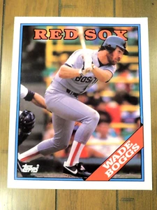 WADE BOGGS 1988' TOPPS DUO TANG 9.5 X 12 SCHOOL POCKET FOLDER RED SOX HOF - Picture 1 of 2