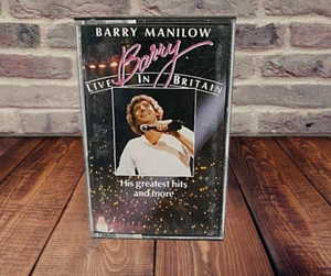 Live in Britain - Barry Manilow Hits - Compact Audio Cassette Music Tape w/ Case - Picture 1 of 5