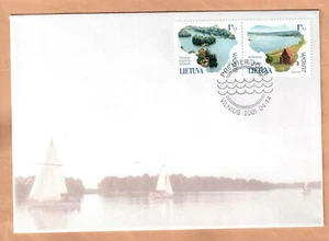 FDC Lithuania 2001 EUROPA. WATER - NATURAL PROPERTY - Picture 1 of 1