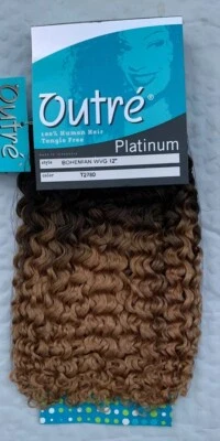 Capelli Umani 100% di Outre, 12" Tessitura Bohemien Curl, bel colore e consistenza! - Immagine 1 di 4