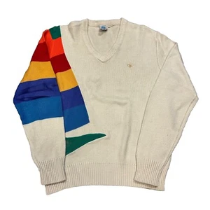 DE COLECCIÓN AÑOS 80 OP OCEAN PACIFIC JERSEY TEJIDO SUÉTER TALLA M ARCO IRIS ESQUÍ INVIERNO (10) - Imagen 1 de 5