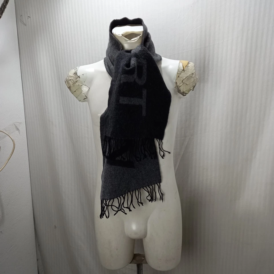 Articolo e5368 sciarpa uomo Gianni Versace grigio chiaro e grigio scuro, larghez - Imagen 1 de 4