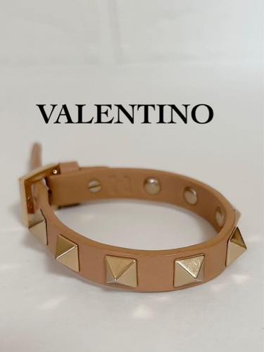 VALENTINO Rockstud Bracciale Donna Braccialetto Borchie Autentico Usato00