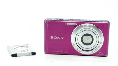 SONY Cyber-shot DSC-W530 PINK Digital Camera W/Battery Japanese Only - Image 1 of 4