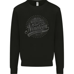Distressed 52nd Birthday Made In 1973 Mens Sweatshirt Jumper Black - Picture 1 of 3