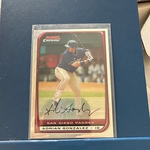 2008 Bowman Chrome Refractor SP Adrian Gonzalez (San Diego Padres/Dodgers) - Picture 1 of 4