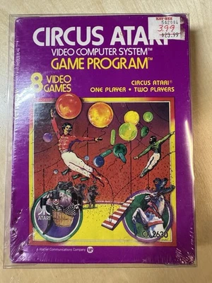 Circus Atari; Atari 2600 Game Cartridge NEW Old Stock CX2630 - Sealed - Image 1 of 2