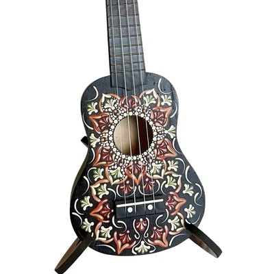 Hand-painted 53cm Soprano Ukulele Painted Decorative Mandala Dot Art - Image 1 of 4