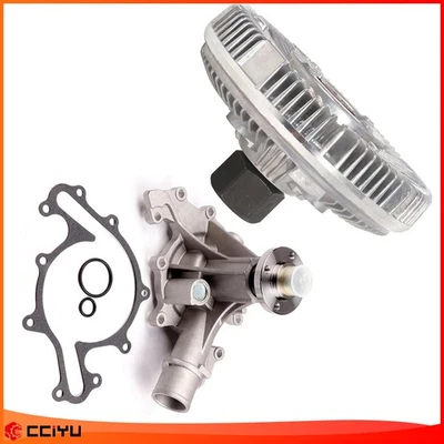 ✅Bomba de agua de refrigeración y embrague de ventilador eléctrico para Ford F-150 1997-2006 4,2 L V6 Foto 1 de 4