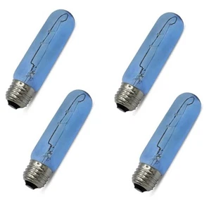 NEW Set Of 4 Blue Glass Lamp Light Bulb E26 120V 40W Refrigerator Freezer Light - Picture 1 of 9