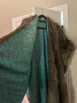 Abrigo de piel sintética Burning Man Playa hecho a medida talla única totalmente forrado unisex Foto 1 de 4