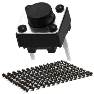 100Pcs 6x6x5mm 2 Pin PCB Momentary Tactile Tact Push Button Switch DIP Micro - Picture 1 of 9
