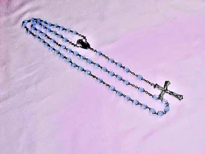 Blauer Perlen Rosenkranz Italien - Bild 1 von 8
