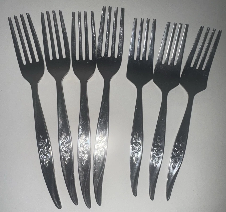 СТОЛОВЫЕ ПРИБОРЫ HANFORD FORGE AVON РОЗА УЖИН ИЛИ САЛАТ ВИЛКА ИЗ НЕРЖАВЕЮЩЕЙ СТАЛИ - Изображение 1 из 1