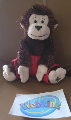 WEBKINZ MONKEY w/ Joggers Ganz 2007 - Image 1 of 4