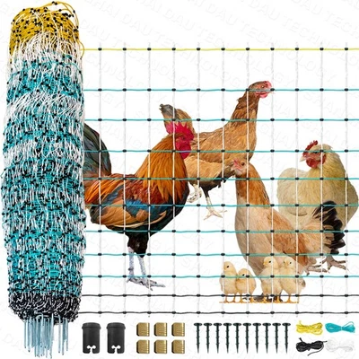 Portable Electric Poultry Netting Fence Nets Mesh 41.5" H x 164' L for Farms - Image 1 of 4