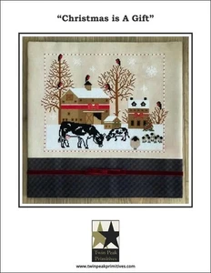 Christmas is a Gift by Twin Peak Primitives cross stitch pattern - Picture 1 of 2