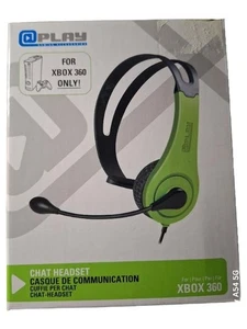 @PLAY Chat Headset Gaming Headset Xbox 360 Przewodowy mikrofon Zielony - Zdjęcie 1 z 3
