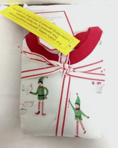 Pottery Barn Kids Elf Organic Pajama 2 piece Set Elf on the Shelf Christmas 3T - Picture 1 of 4