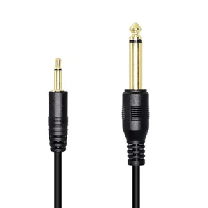 1/8" to 1/4" TS Cable 3.5mm Mono Male to 6.35mm Mono Male Audio Cable Speaker - Picture 1 of 6