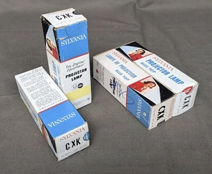 Lot of 3 CXK projector lamp bulb 120-125v 300w NOS Sylvania Made in USA no tarif - Picture 1 of 2