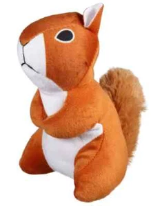 Greenbrier Kennel Club Plush Squeaky Squirrel 7" Dog Toy ~ Chestnut - Picture 1 of 3