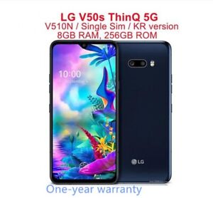 LG V50S ThinQ 5G LM-V510N 256GB + 8GB Black 4G 5G Unlocked SmartPhone New Sealed