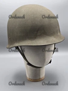 FRÜHE BUNDESWEHR - STAHLHELM - MIT INNENFUTTER - GRÖßE 55 - 57 - UM 1963 - TOP! - Picture 1 of 12