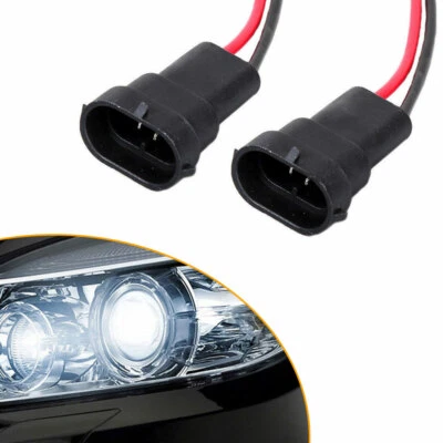 2X 9006 9005 HB3 Wiring Harness Socket Fog Lamp Headlight Plug Connector Parts - Image 1 of 4