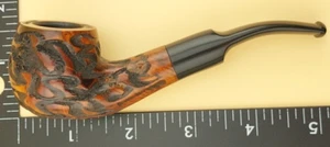 Lorenzo Spitfire Pipa Tabacco Rusticata 5" Punta Curva - Italia - Inutilizzata - Nuova di zecca!! - Foto 1 di 15