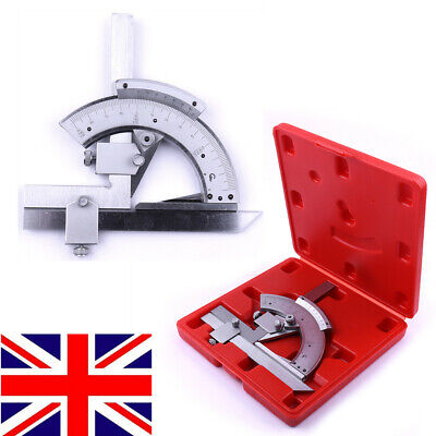 0-320° Angle Universal Bevel Ruler Vernier Protractor High Precision With Case • 29.99£